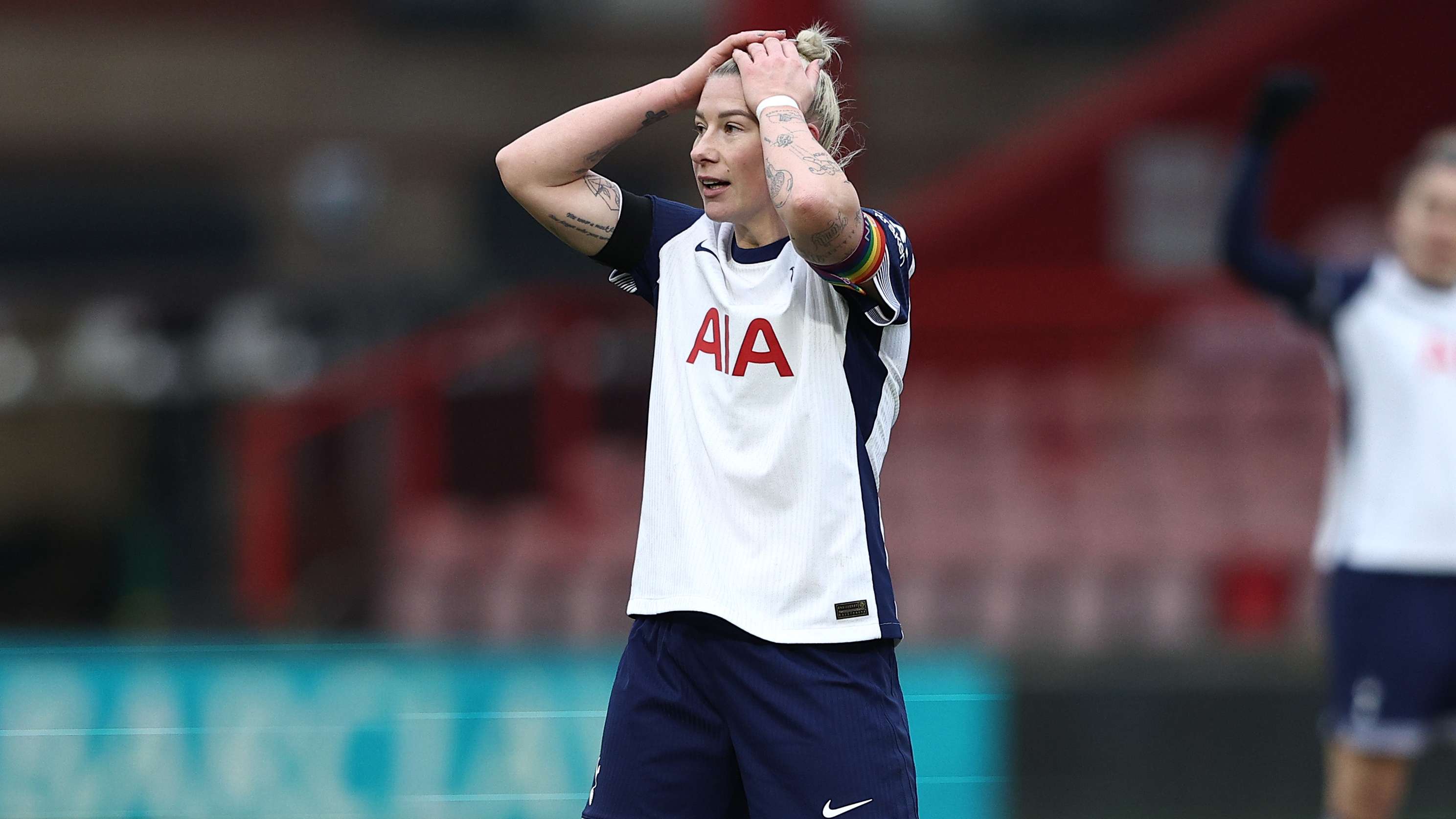 Tearful England announces she will leave Tottenham this summer  