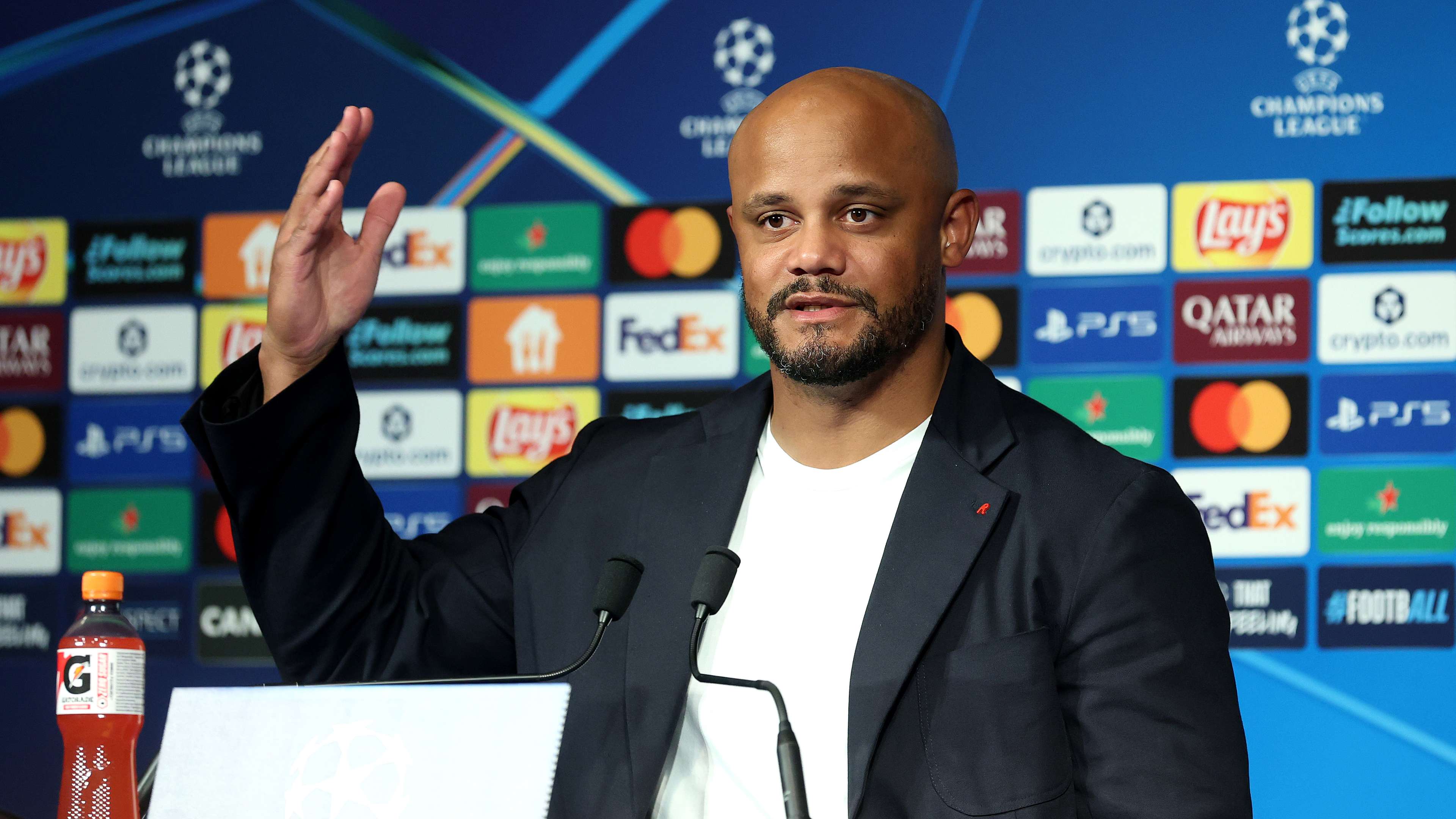"That's nonsense!" Kompany states unequivocally in response to the accusation  