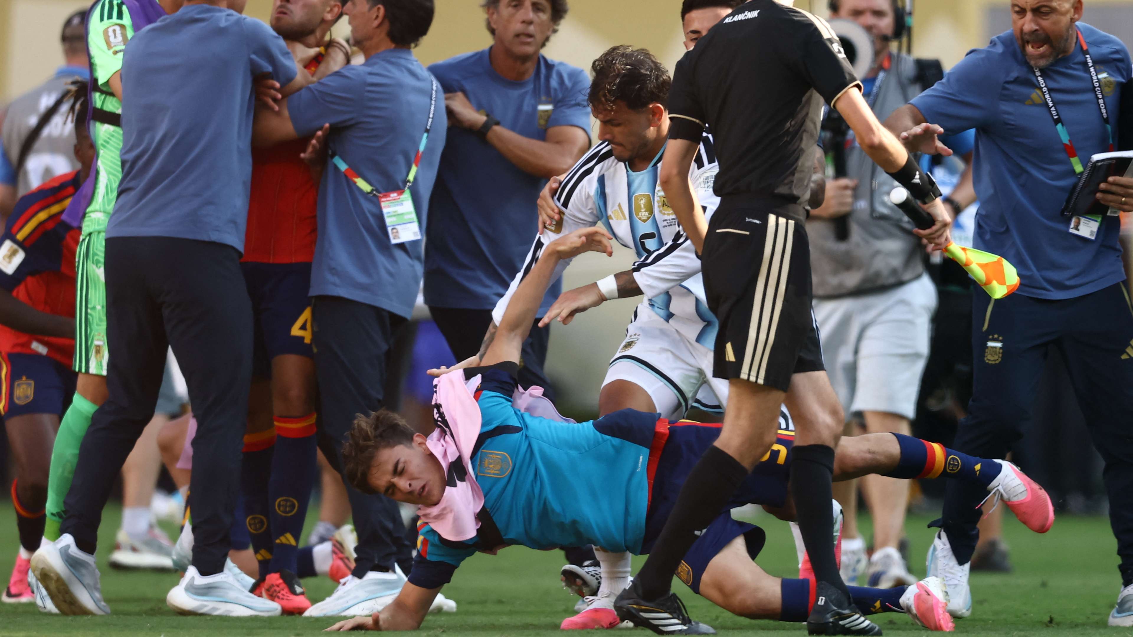Paredes branded a 'disgrace' after 'embarrassing' World Cup final behaviour  