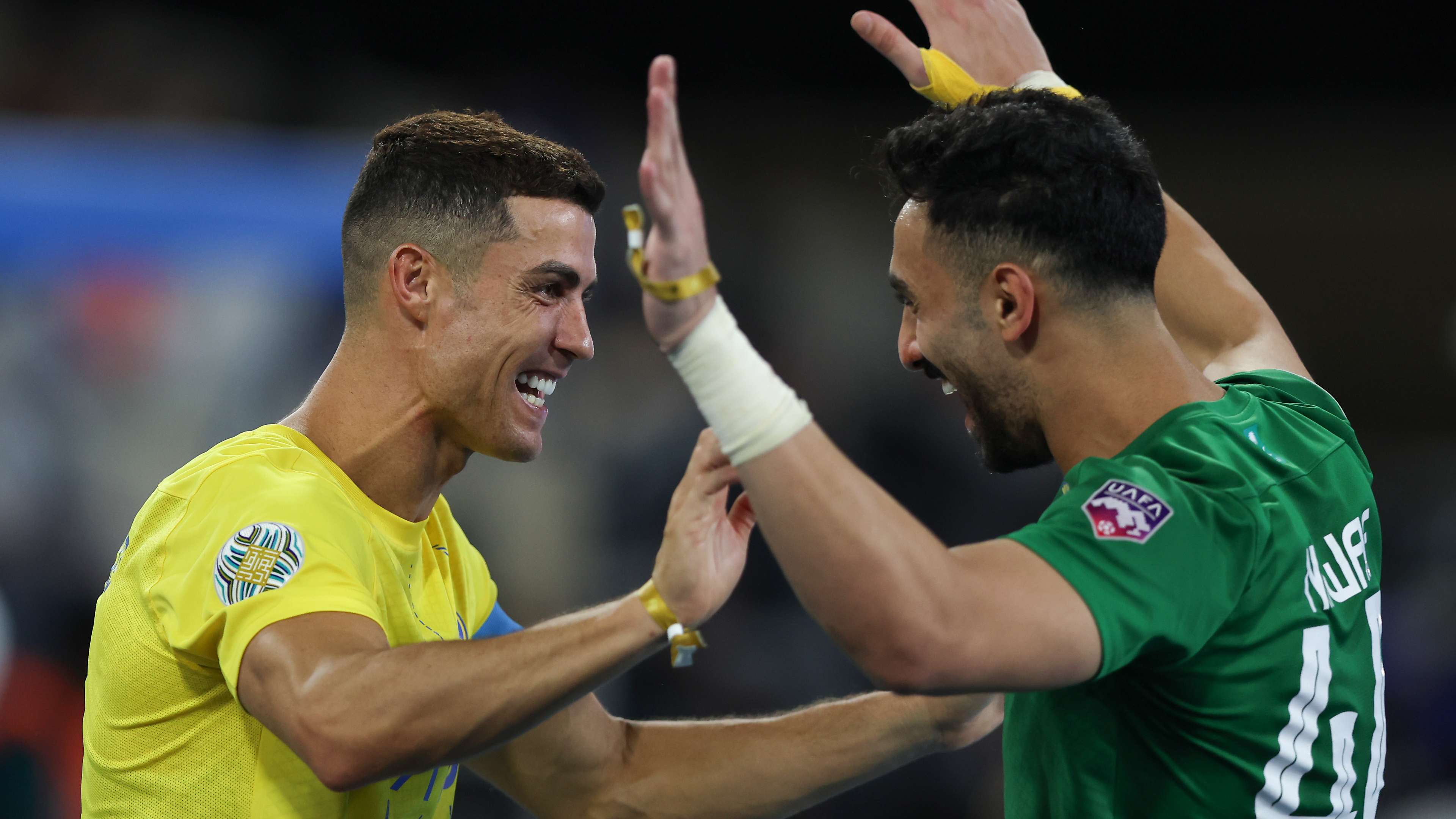 After an absence: Al-Aqidi lines up alongside Ronaldo in Al-Nassr's side against Al-Taawoun  