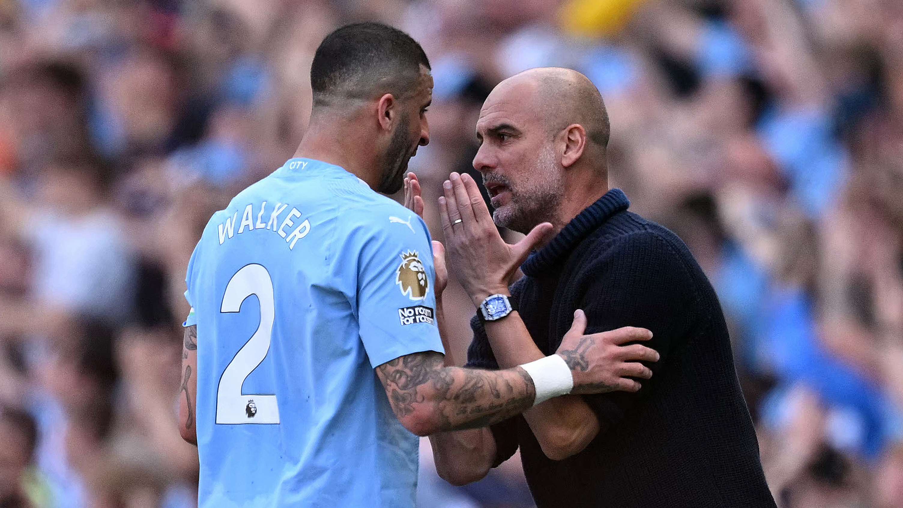 Guardiola left in tears after explosive dressing room row with Walker  