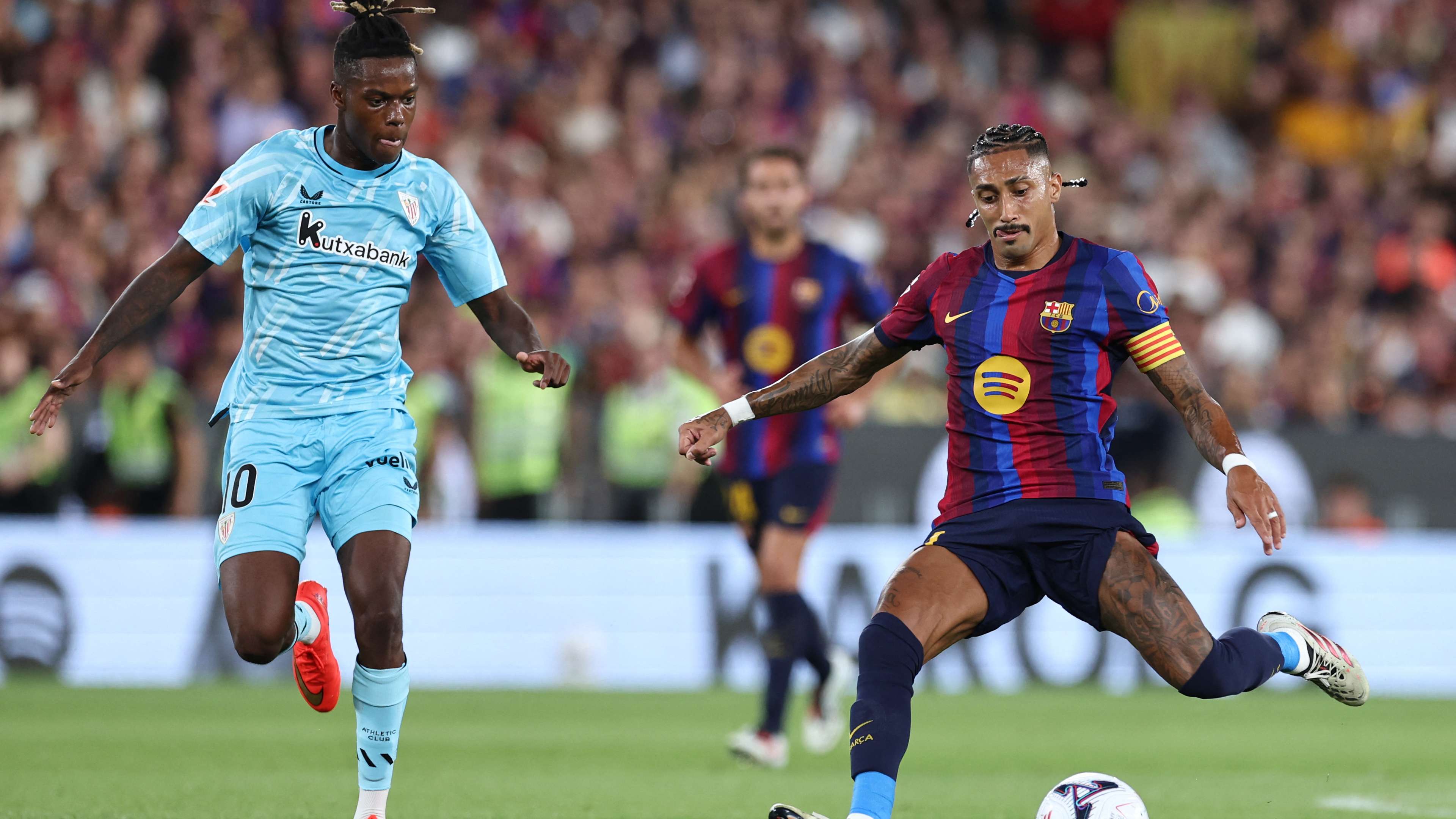 Barcelona tame Bilbao with a brace from Raphinha and Fermín on an unlucky night for Yamal  