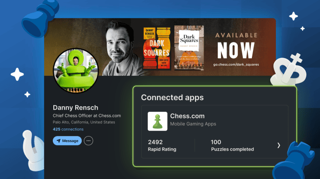 New Feature: Add Your Chess.com Stats To LinkedIn  