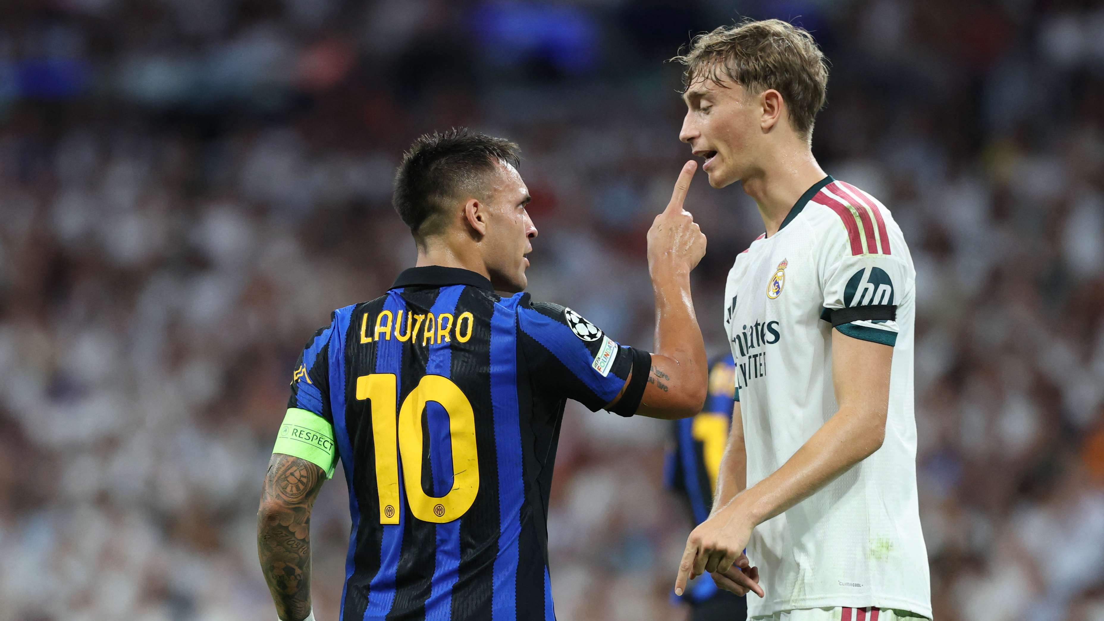The 5-0 lie ignites the Bernabeu: the full truth of the row between Huijsen and Inter's two stars in Italian  