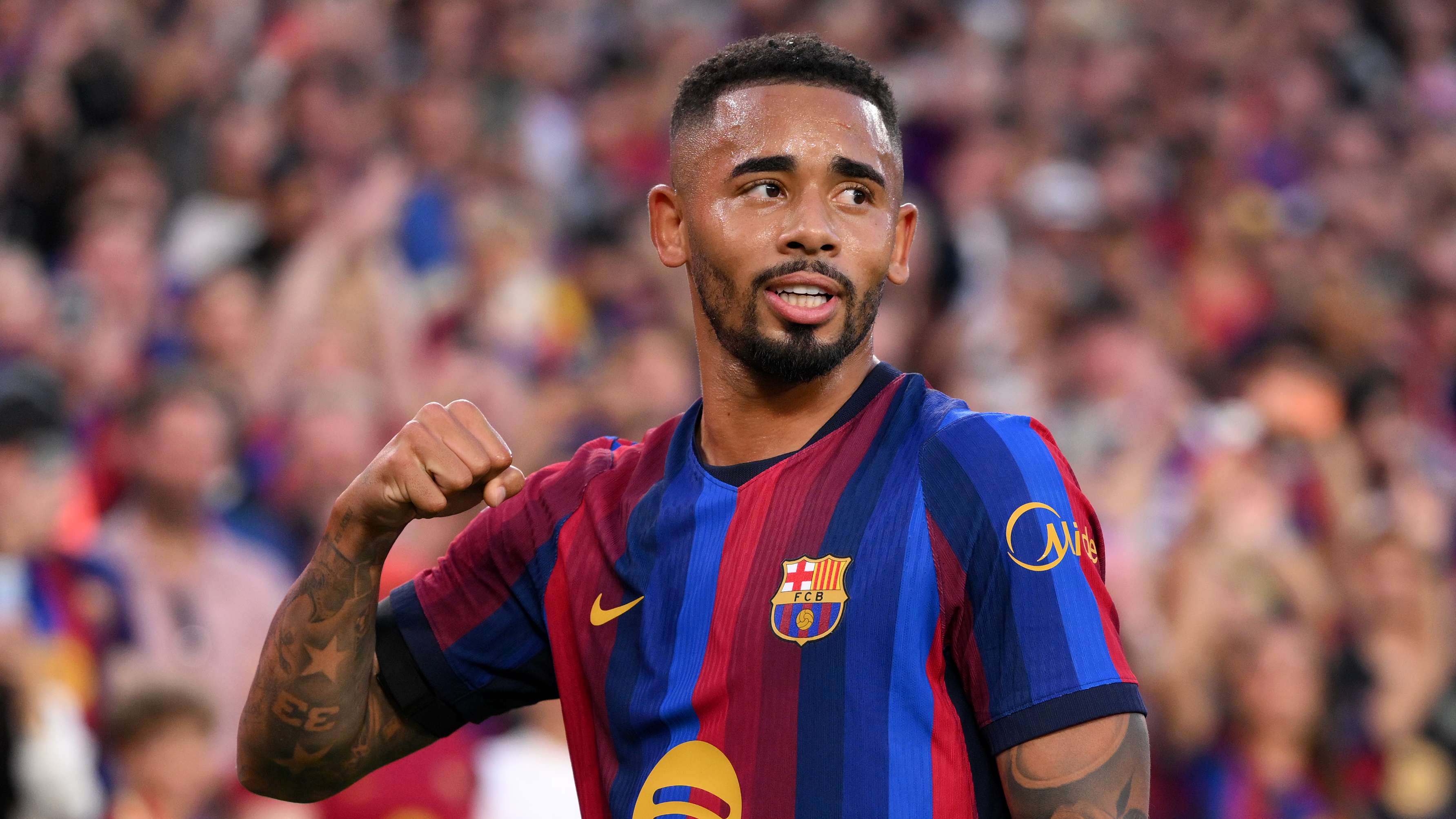Jesus relishes 'easy' Barca life after goal  