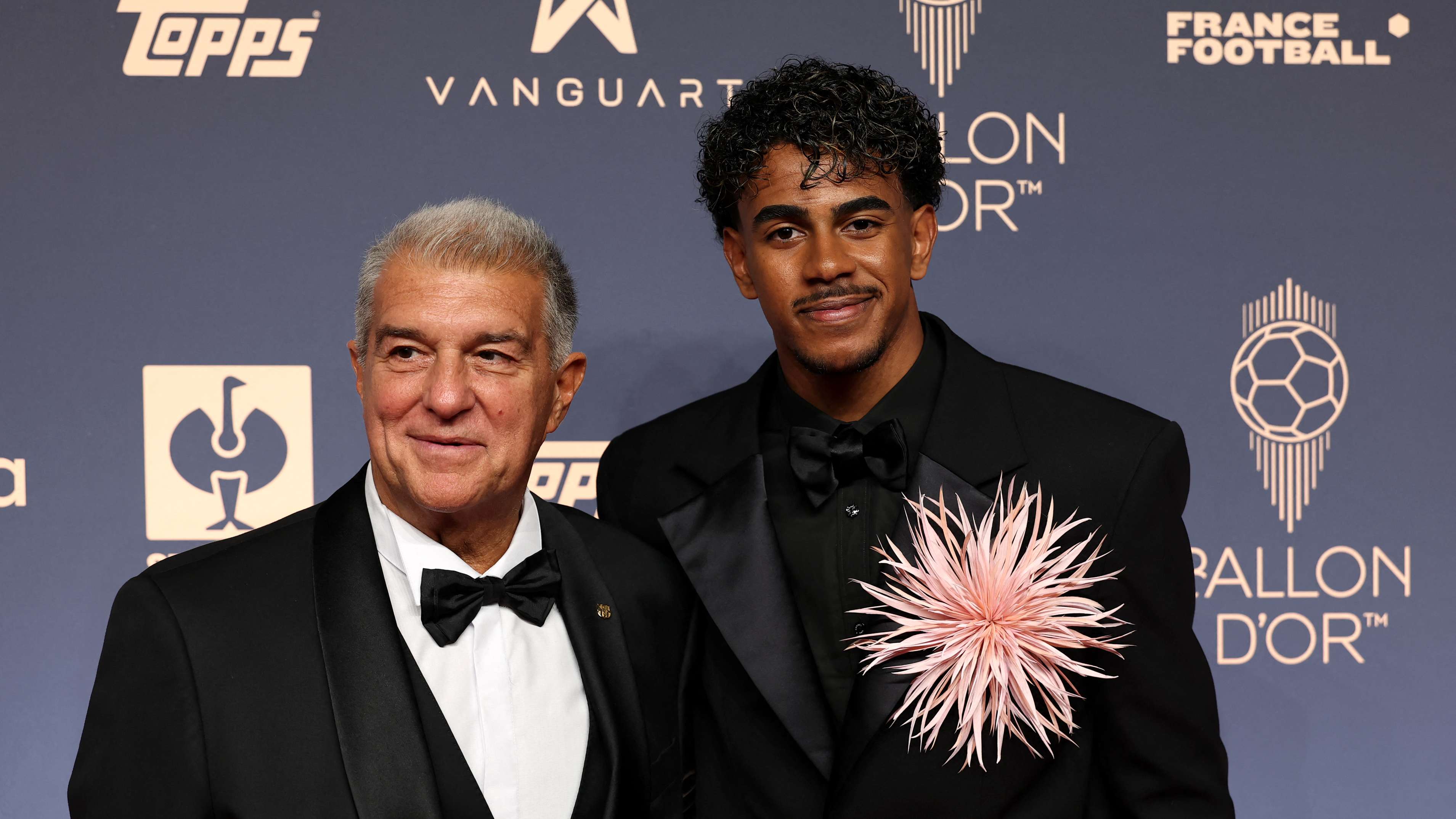 Yamal wins the first award of the Ballon d'Or ceremony  