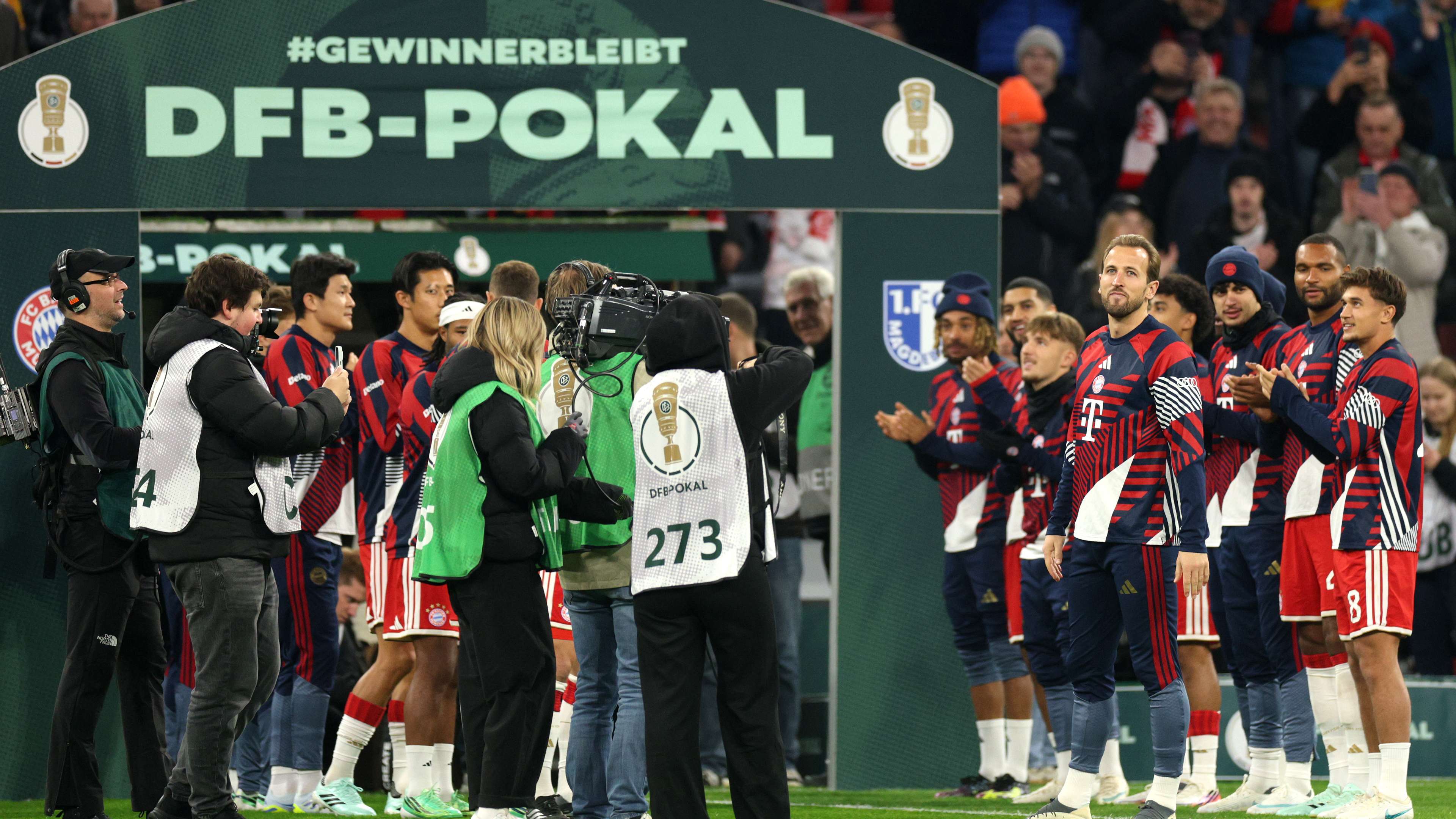 In pictures: Bayern Munich honour Harry Kane in royal fashion  